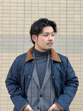 「オフィススタイル」｜「アイテム（その他アウター）」を使った、keisuke kyomotoさん（メンズ・169cm）の秋コーディネート