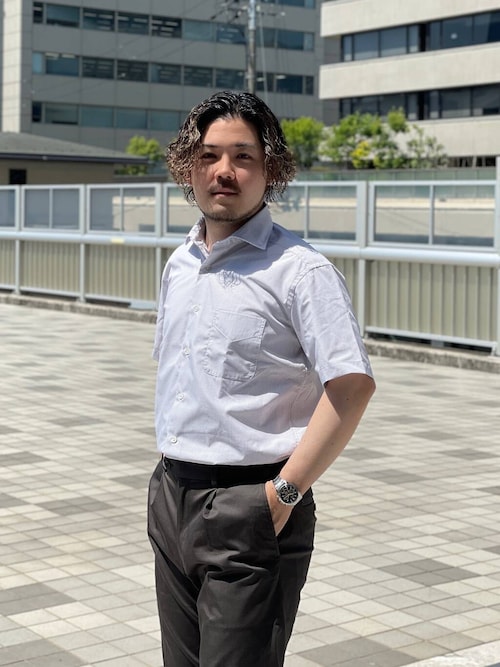 セール】LIFE STYLE TAILOR セミワイド半袖シャツ（シャツ/ブラウス