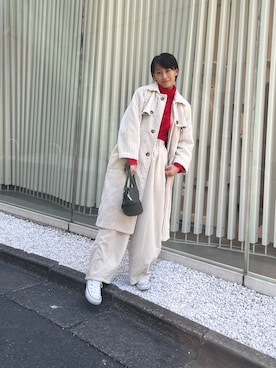 山木コハルさん(レディース・158cm)の冬コーディネート