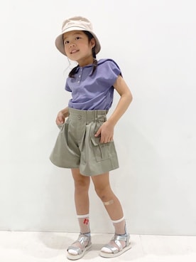 「おんなのこコーデ」｜「アイテム（サンダル）」を使った、avv_kidsstaffさん（キッズ・120cm）の春コーディネート