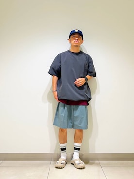 「YAKPAK（ヤックパック）のアイテム」を使った、DAIKI TAKEYAさん（メンズ・165cm）の夏コーディネート