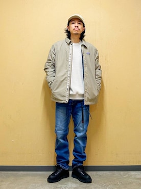 「ワッフル」｜「アイテム（その他シューズ）」を使った、DAIKI TAKEYAさん（メンズ・165cm）の秋コーディネート