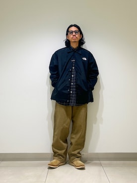 「アイテム（テーラードジャケット）」を使った、DAIKI TAKEYAさん（メンズ・165cm）の秋コーディネート