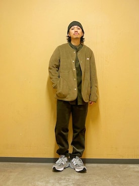 「アイテム（テーラードジャケット）」を使った、DAIKI TAKEYAさん（メンズ・165cm）の秋コーディネート