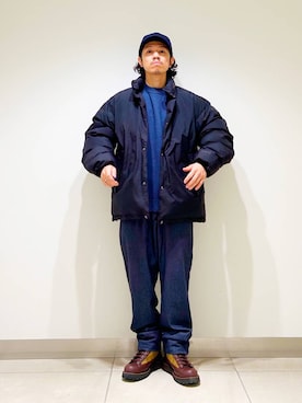 「アーバンリサーチドアーズ」｜「アイテム（その他アウター）」を使った、DAIKI TAKEYAさん（メンズ・165cm）の冬コーディネート