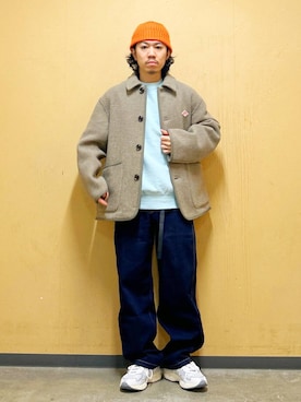「URBAN RESEARCH（アーバンリサーチ）のアイテム（帽子）」を使った、DAIKI TAKEYAさん（メンズ・165cm）の冬コーディネート