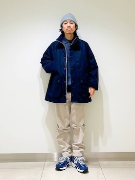 「アーバンリサーチドアーズ」｜「アイテム（その他アウター）」を使った、DAIKI TAKEYAさん（メンズ・165cm）の冬コーディネート