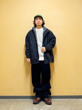 「URBAN RESEARCH DOORS（アーバンリサーチドアーズ）のURD 裏ボアナイロンブルゾン（ブルゾン）」を使った、DAIKI TAKEYAさん（メンズ・165cm）の冬コーディネート