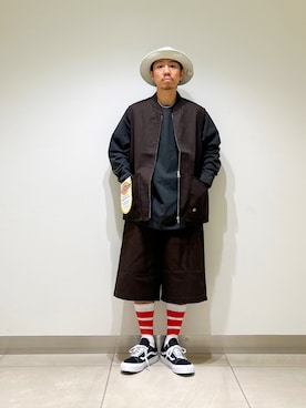 「アイテム（スニーカー）」を使った、DAIKI TAKEYAさん（メンズ・165cm・30代）の夏コーディネート