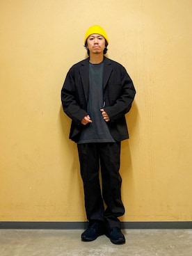 「MoonStar（ムーンスター）の『別注』MOONSTAR×DOORS　STUDEN（スニーカー）」を使った、DAIKI TAKEYAさん（メンズ・165cm）の夏コーディネート
