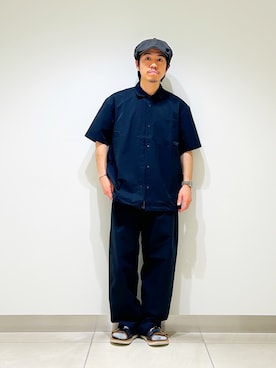 「MARMOT（マーモット）のアイテム」を使った、DAIKI TAKEYAさん（メンズ・165cm）の夏コーディネート