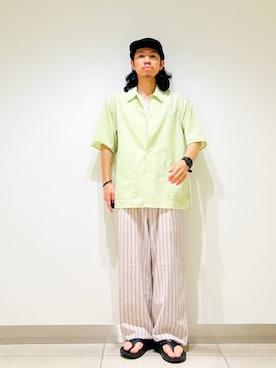 「アーバンリサーチドアーズ」｜DAIKI TAKEYAさん（メンズ・165cm）の夏コーディネート