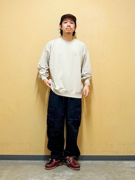 「アイテム（スウェット）」を使った、DAIKI TAKEYAさん（メンズ・165cm）の夏コーディネート