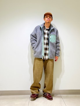 「アイテム（テーラードジャケット）」を使った、DAIKI TAKEYAさん（メンズ・165cm）の秋コーディネート