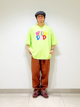 「URBAN RESEARCH（アーバンリサーチ）のアイテム（Tシャツ/カットソー）」を使った、DAIKI TAKEYAさん（メンズ・165cm）の夏コーディネート