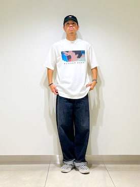 「デニム」｜DAIKI TAKEYAさん（メンズ・165cm・30代）の夏コーディネート