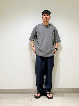 「アイテム（キャップ）」を使った、DAIKI TAKEYAさん（メンズ・165cm・30代）の夏コーディネート