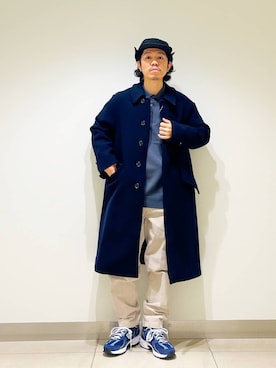 「オーバーコート」｜DAIKI TAKEYAさん（メンズ・165cm）の冬コーディネート