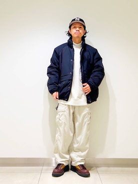 「STONEMASTER（ストーンマスター ）のアイテム」を使った、DAIKI TAKEYAさん（メンズ・165cm）の冬コーディネート