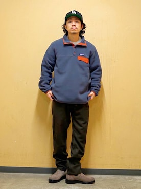 「パタゴニア」｜DAIKI TAKEYAさん（メンズ・165cm）の冬コーディネート