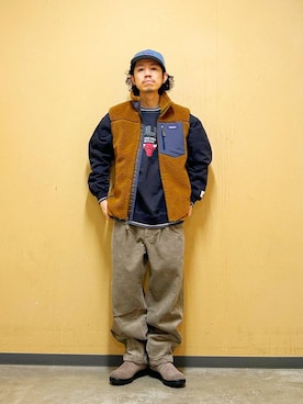 「アイテム（テーラードジャケット）」を使った、DAIKI TAKEYAさん（メンズ・165cm）の冬コーディネート