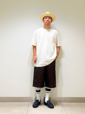 「アイテム（パンツ）」を使った、DAIKI TAKEYAさん（メンズ・165cm）の夏コーディネート