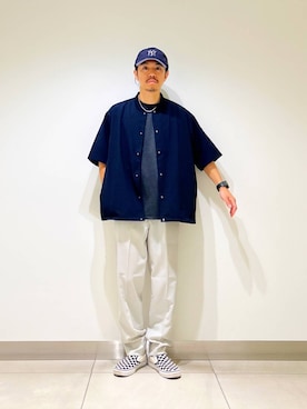 「アイテム（ブルゾン）」を使った、DAIKI TAKEYAさん（メンズ・165cm）の夏コーディネート