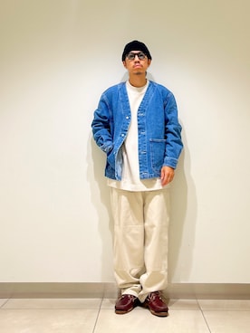 「アイテム（メガネ）」を使った、DAIKI TAKEYAさん（メンズ・165cm）の秋コーディネート