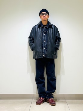 「アイテム（その他アウター）」を使った、DAIKI TAKEYAさん（メンズ・165cm）の秋コーディネート