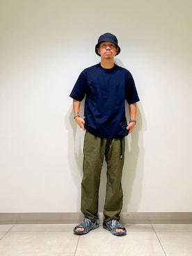 「MERRELL（メレル）のアイテム（サンダル）」を使った、DAIKI TAKEYAさん（メンズ・165cm）の夏コーディネート