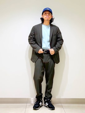 「FRUIT OF THE LOOM（フルーツオブザルーム）のアイテム」を使った、DAIKI TAKEYAさん（メンズ・165cm）の冬コーディネート