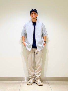 「アイテム（キャップ）」を使った、DAIKI TAKEYAさん（メンズ・165cm）の夏コーディネート