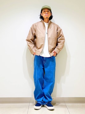 「EKAL（エカル）のアイテム（ジャケット/アウター）」を使った、DAIKI TAKEYAさん（メンズ・165cm）の冬コーディネート