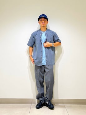 「URBAN RESEARCH DOORS（アーバンリサーチドアーズ）のアイテム（キャップ）」を使った、DAIKI TAKEYAさん（メンズ・165cm）の夏コーディネート