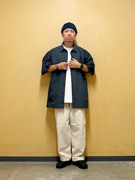 「アイテム（帽子）」を使った、DAIKI TAKEYAさん（メンズ・165cm・30代）の夏コーディネート