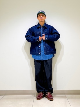 「アイテム（キャップ）」を使った、DAIKI TAKEYAさん（メンズ・165cm・30代）の秋コーディネート