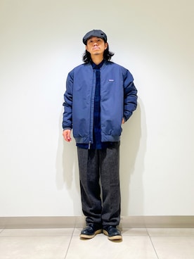 「アイテム（テーラードジャケット）」を使った、DAIKI TAKEYAさん（メンズ・165cm）の冬コーディネート