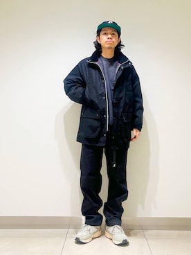 「グラミチ」｜「アイテム（ジャケット/アウター）」を使った、DAIKI TAKEYAさん（メンズ・165cm）の冬コーディネート