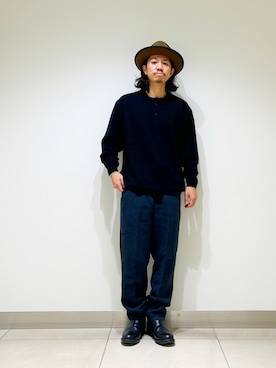 「アイテム（パンツ）」を使った、DAIKI TAKEYAさん（メンズ・165cm・30代）の秋コーディネート