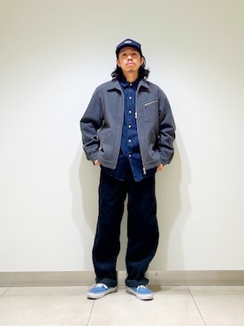 「アイテム（その他アウター）」を使った、DAIKI TAKEYAさん（メンズ・165cm）の秋コーディネート