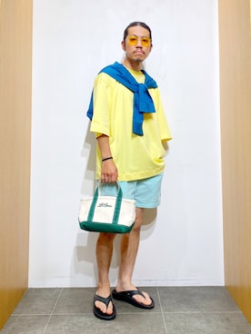 「ビーチサンダル」｜DAIKI TAKEYAさん（メンズ・165cm・20代）の夏コーディネート