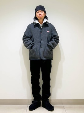 「アイテム（カバーオール）」を使った、DAIKI TAKEYAさん（メンズ・165cm）の秋コーディネート