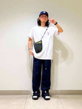「Gramicci（グラミチ）のアイテム（パンツ）」を使った、DAIKI TAKEYAさん（メンズ・165cm）の夏コーディネート