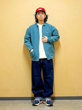 「アイテム（カーディガン/ボレロ）」を使った、DAIKI TAKEYAさん（メンズ・165cm）の冬コーディネート