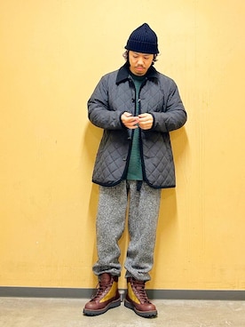 「アーバンリサーチドアーズ」｜「アイテム（その他アウター）」を使った、DAIKI TAKEYAさん（メンズ・165cm）の冬コーディネート