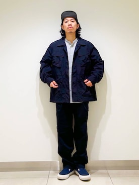 「グラミチ」｜「アイテム（ジャケット/アウター）」を使った、DAIKI TAKEYAさん（メンズ・165cm）の春コーディネート