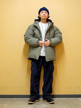 「アーバンリサーチドアーズ」｜「アイテム（その他アウター）」を使った、DAIKI TAKEYAさん（メンズ・165cm）の冬コーディネート