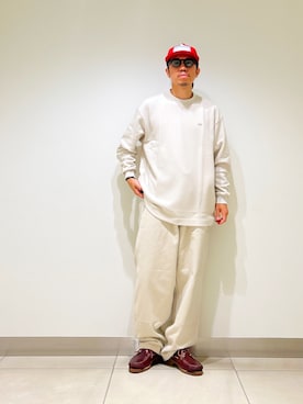 「アイテム（メガネ）」を使った、DAIKI TAKEYAさん（メンズ・165cm）の秋コーディネート