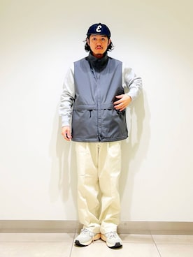 「Champion（チャンピオン）のアイテム（スウェット）」を使った、DAIKI TAKEYAさん（メンズ・165cm）の冬コーディネート