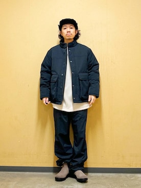 「アイテム（その他トップス）」を使った、DAIKI TAKEYAさん（メンズ・165cm）の冬コーディネート